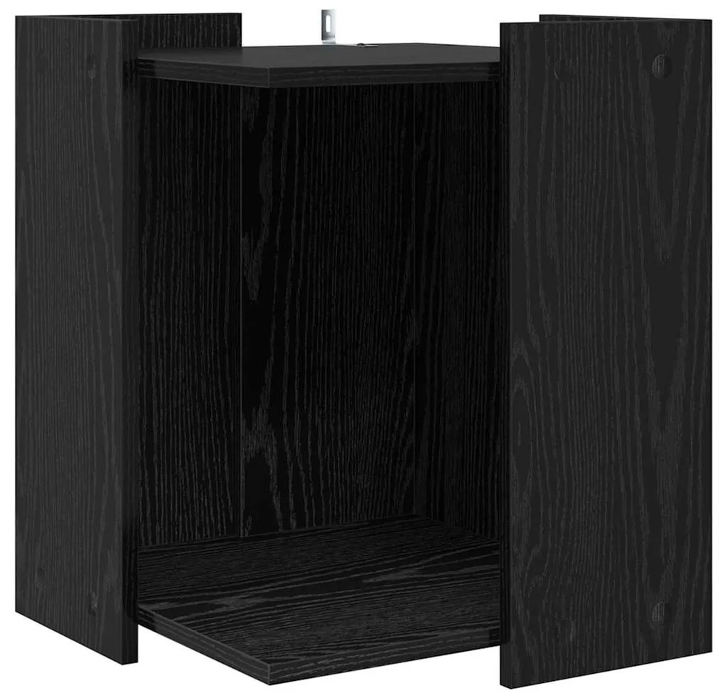 vidaXL Κλουβί για την αμυντική λεκάνη γάτας Μαύρη Οξυά