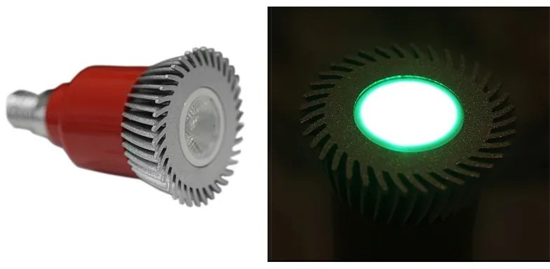 Adeleq Led Λάμπα Ισχύος E14 3W 230V 1 Led 30° Πράσινη 13-14035