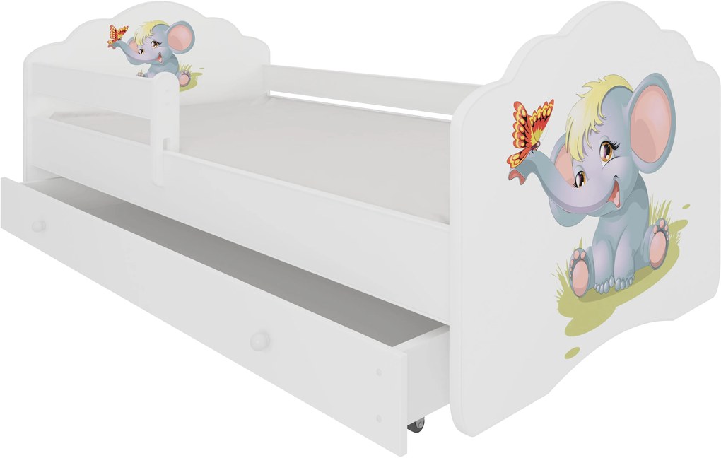 Παιδικό κρεβάτι Leomari-140 x 70-Με προστατευτικό-Leuko-Gkri