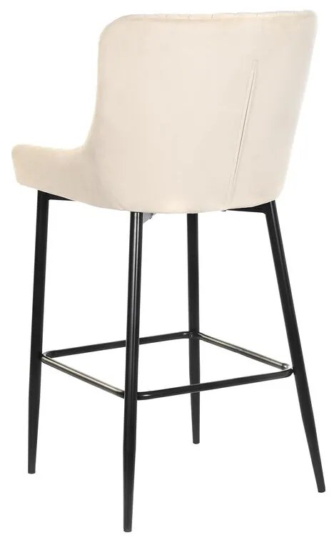 Σκαμπό DKD Home Decor Μαύρο Μπεζ Μέταλλο 58,5 x 48,5 x 96,5 cm 48 x 55 x 100 cm 48 x 55 x 96,5 cm