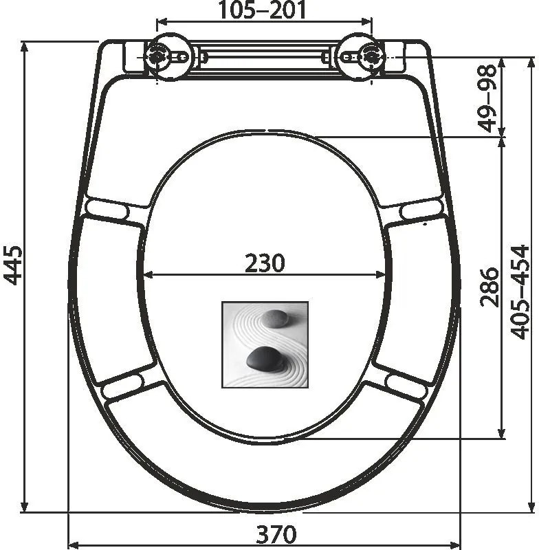 Κάλλυμα WC Duroplast Soft close Alca Plast Zen