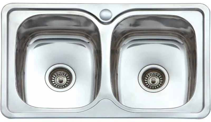 Eco Sink Νεροχύτης Ανοξείδωτος Με 2 Γούρνες