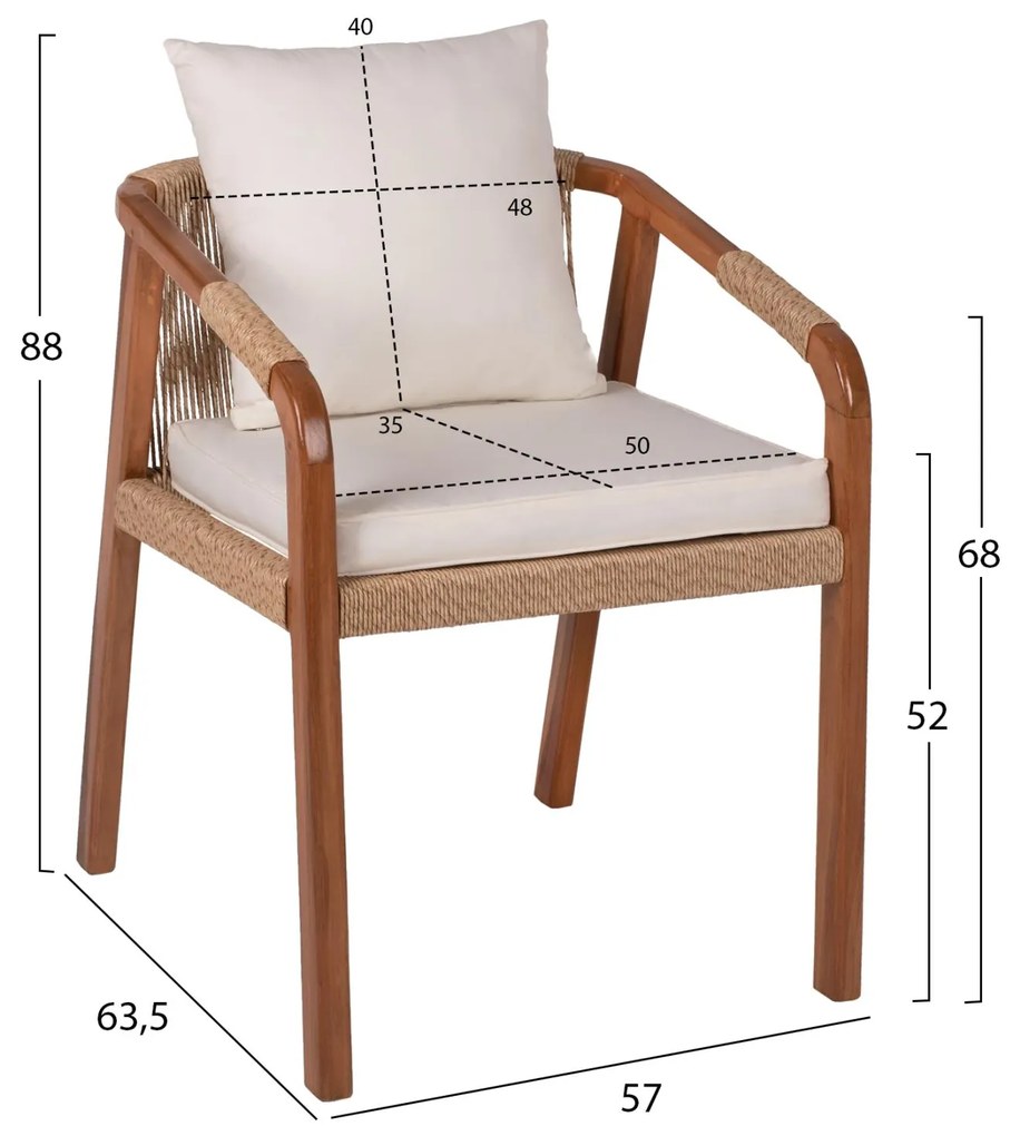 ΠΟΛΥΘΡΟΝΑ ΞΥΛΟ ΤΕΑΚ ΣΧΟΙΝΙ ΜΑΞΙΛΑΡΙΑ 57x63,5x75-88Υ εκ. 57x63.5x88 εκ.