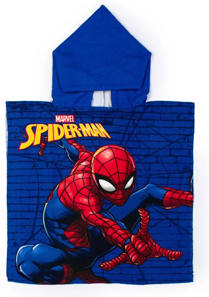Παιδικό Πόντσο (50x100) Dimcol Spider-Man 04 Blue