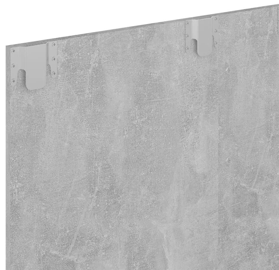 vidaXL Έπιπλο Τηλεόρασης Τοίχου Γκρι Σκυρ. 120x23,5x90 εκ. Μοριοσανίδα