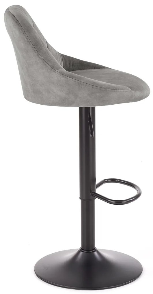 H101 bar stool grey DIOMMI V-CH-H/101-POPIELATY