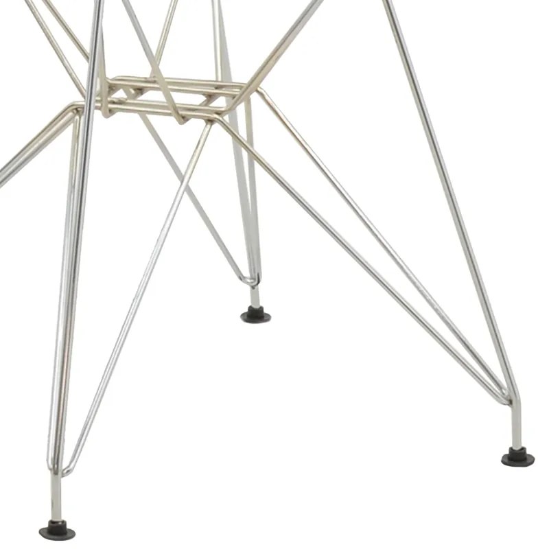 Καρέκλα Adelle pakoworld PP διάφανο-inox πόδι 46x55x81εκ - 292-000014