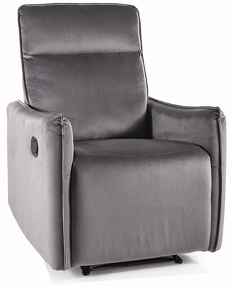 FOTEL ROZKŁADANY TRAVIS 1 VELVET SZARY BLUVEL 14 DIOMMI-80-3390