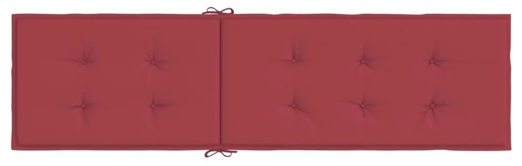 Μαξιλάρι Σεζλόνγκ Μπορντό (75+105) x 50 x 3 εκ. - Κόκκινο
