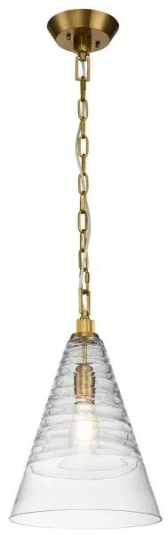 Κρεμαστό Φωτιστικό Οροφής 1xE27 Elmore Quintiesse Elstead Lighting-QN-ELMORE-P-BBS-Ορείχαλκος QN-ELMORE-P-BBS