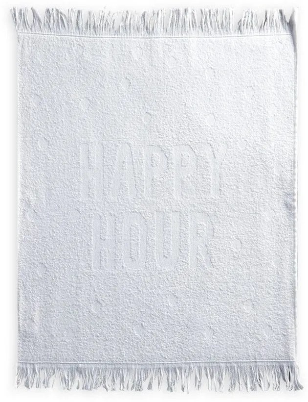 Ποτηρόπανο Happy Hour Off White Nef-Nef 100% Cotton