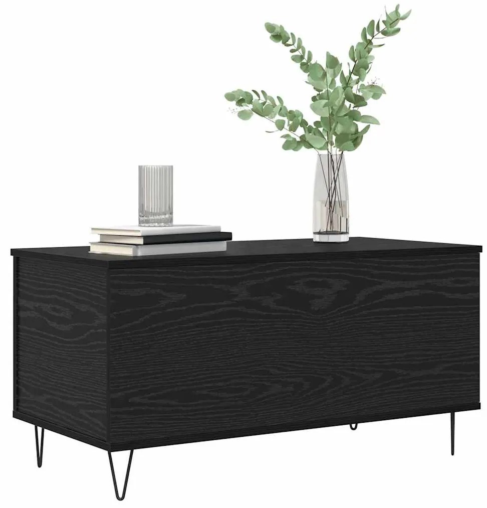 vidaXL Τραπεζάκι σαλονιού Μαύρη δρυς 90 x 44.5 x 45 εκ.