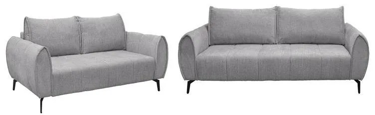 Σετ Σαλόνι Ambient Fylliana Γκρί Ύφασμα 222x95x92 εκ.