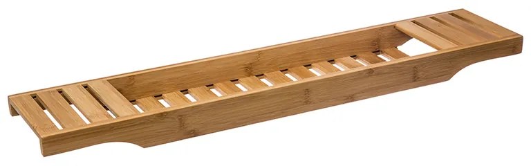 Πλατό μπανιέρας Seli pakoworld bamboo φυσικό 15x70x4,5εκ - 199-000224