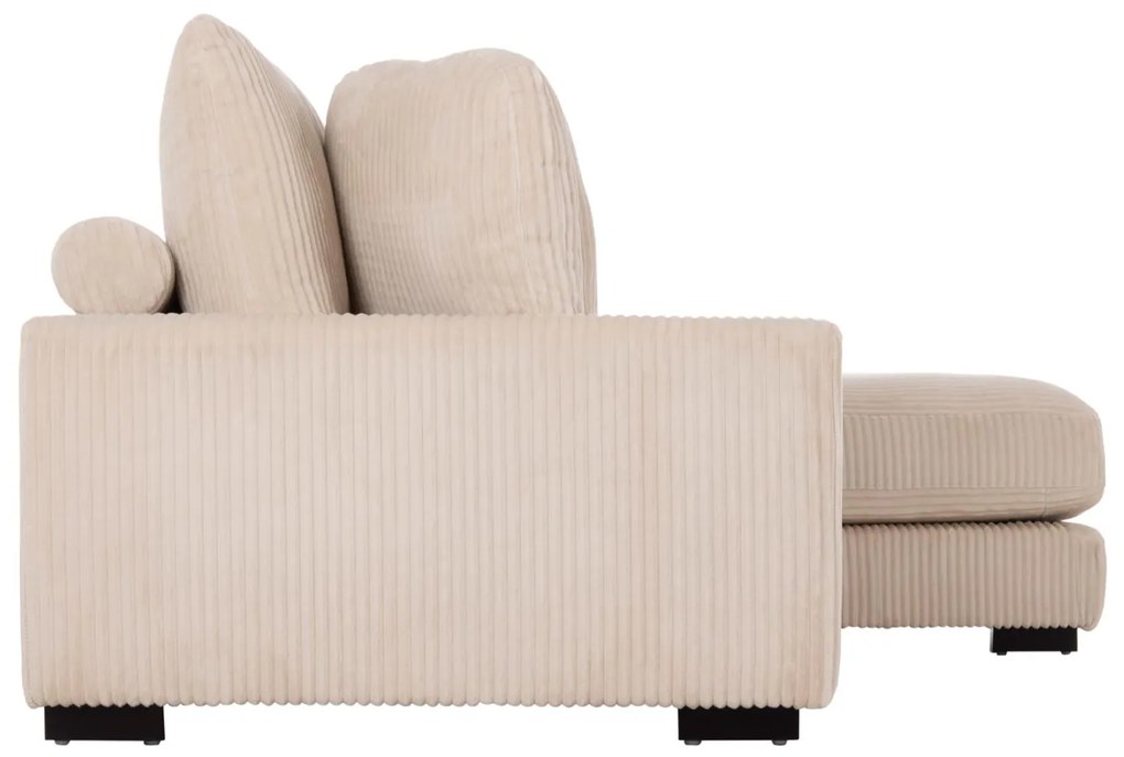 Γωνιακός Καναπές CRANFIELD Δεξιά γωνία Μπέζ Ριγέ ύφασμα 313x169x80Υεκ. 313x169x80 εκ.