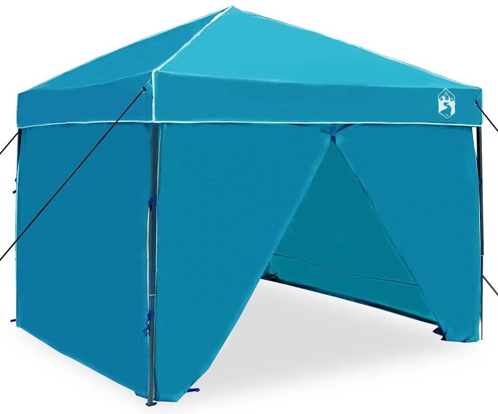 vidaXL Σκηνή Σκίασης Μπλε 250 x 250 x 227 / 236 / 245 εκ. Ύφασμα Oxford