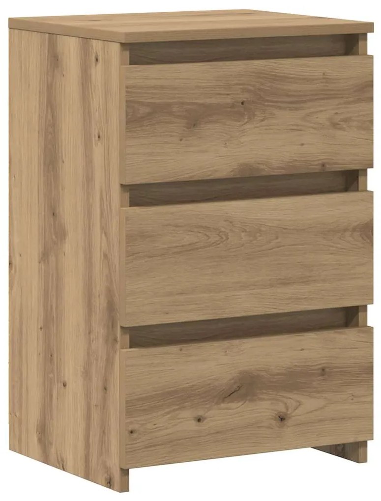vidaXL Κομοδίνα 2 τεμ.Αρτισιανή Δρυς 40x35x62,5 εκ. Επεξ. Ξύλο