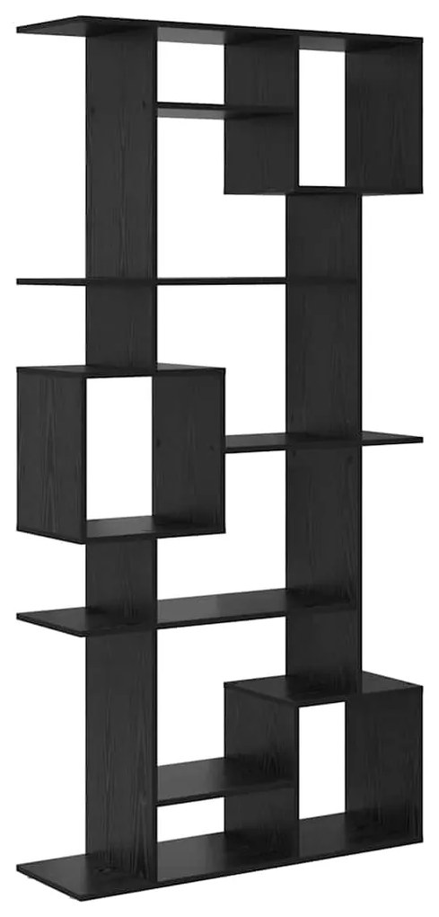 vidaXL Βιβλιοθήκη Μαύρη Οξυά 92 x 29 x 188 εκ. Επεξεργασμένο ξύλο