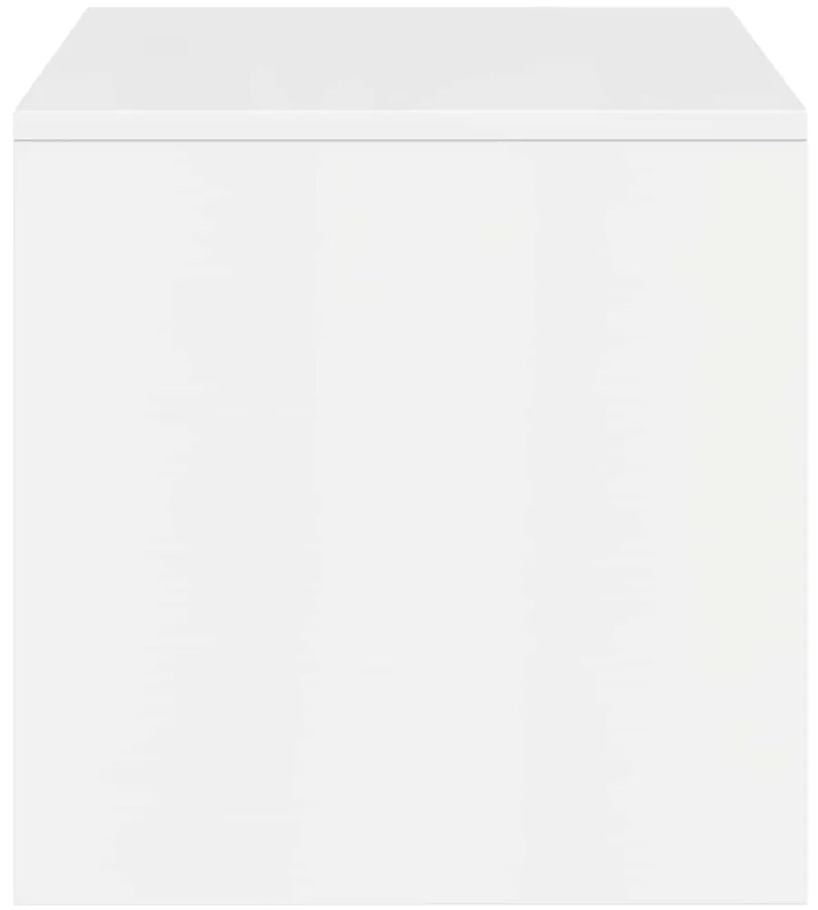 vidaXL Έπιπλο Τηλεόρασης Γυαλιστερό Λευκό 100x40x40 εκ. Μοριοσανίδα