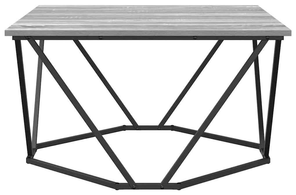 vidaXL Τραπεζάκι σαλονιού Γκρι sonoma 80 x 80 x 45 cm