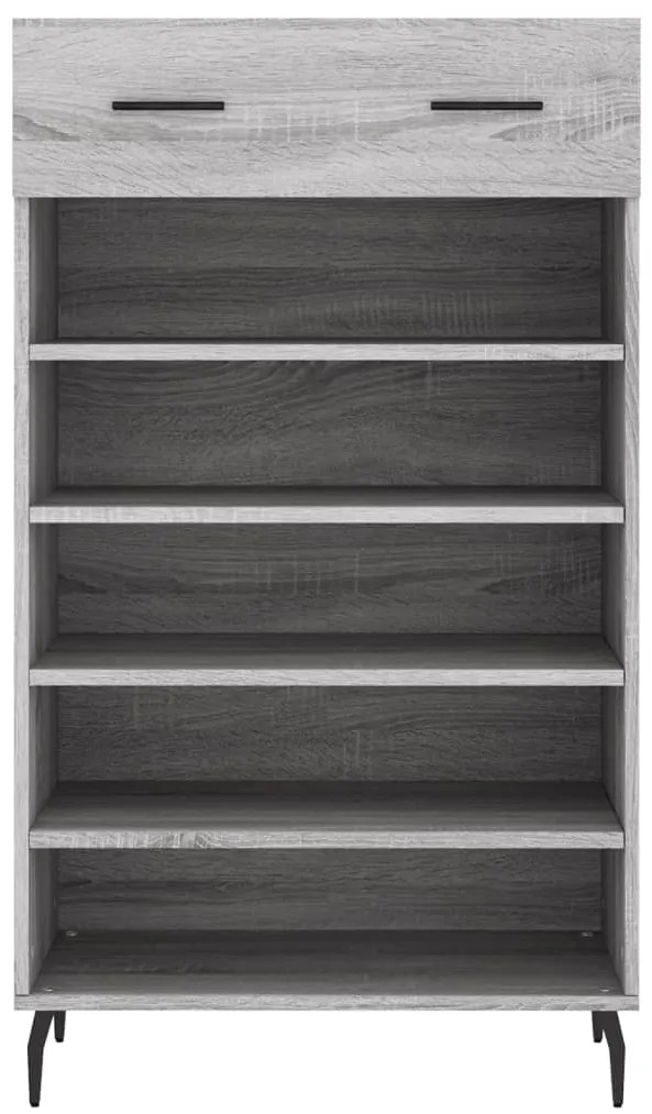 vidaXL Παπουτσοθήκη Γκρι Sonoma 60 x 35 x 105 εκ. από Επεξεργ. Ξύλο