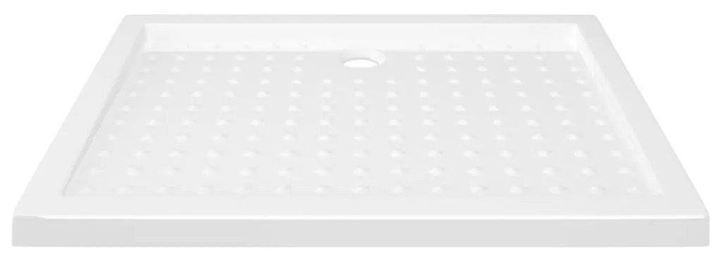 Βάση Ντουζιέρας με Σχέδιο Τάπας Λευκή 90 x 70 x 4 εκ. από ABS - Λευκό