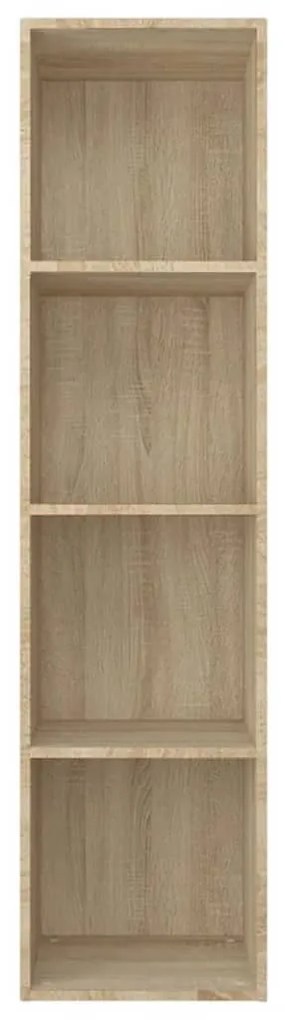 vidaXL Βιβλιοθήκη/Έπιπλο TV Sonoma Δρυς 36x30x143 εκ. από Επεξ. Ξύλο