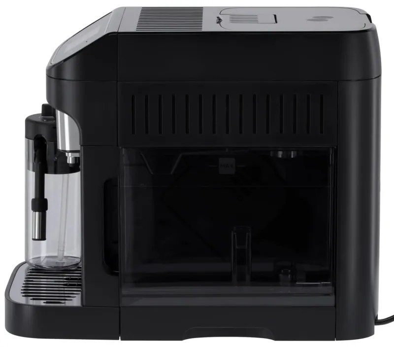 Καφετιέρα DeLonghi Magnifica PLUS ECAM 320.60.B, 1450W, 15 bar, 1.8l, 15 προγράμματα, 13 επίπεδα άλεσης, οθόνη αφής TFT, LatteCrema Hot, επιλογή κόκκων καφέ, Μαύρο