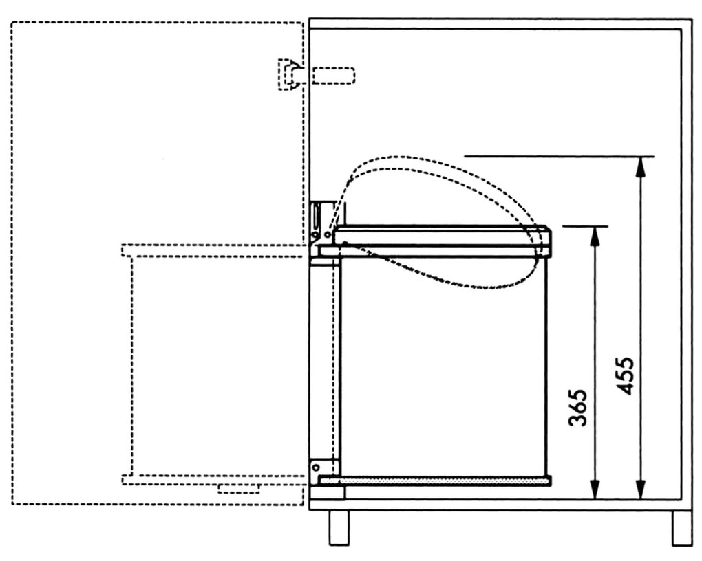 Hailo Κάδος Απορριμ. Ντουλαπιού Compact-Box Μ/15 L Αν. Ατσάλι 3555-101 - Ασήμι