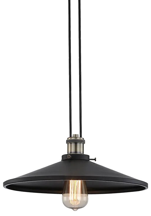 Φωτιστικό Κρεμαστο Aca KS12882CB HIPPOLYTE Μαύρο Ματ (Black Mat)