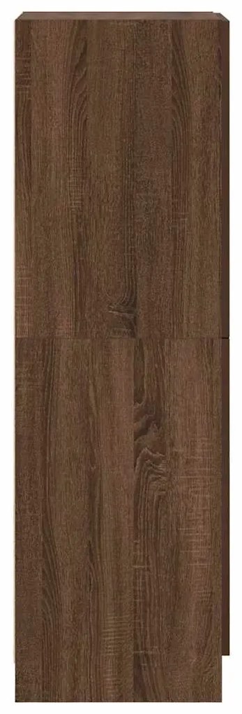 Ντουλάπι Κουζίνας Καφέ δρυς 38x41,5x131,5 εκ. Επεξεργ. Ξύλο - Καφέ