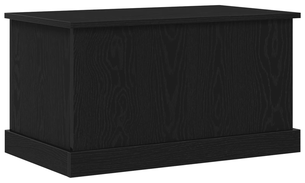 vidaXL Κουτί Αποθήκευσης Μαύρο Δρυς 70x40x38 εκ. Κατασκευασμένο Ξύλο