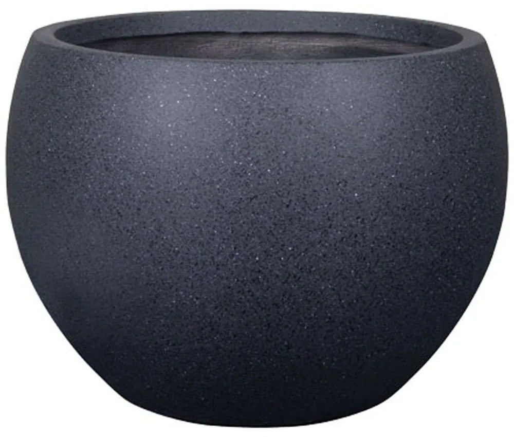 Κασπώ Πήλινο 06-00-22906-L Φ55x37cm Black Marhome Clay