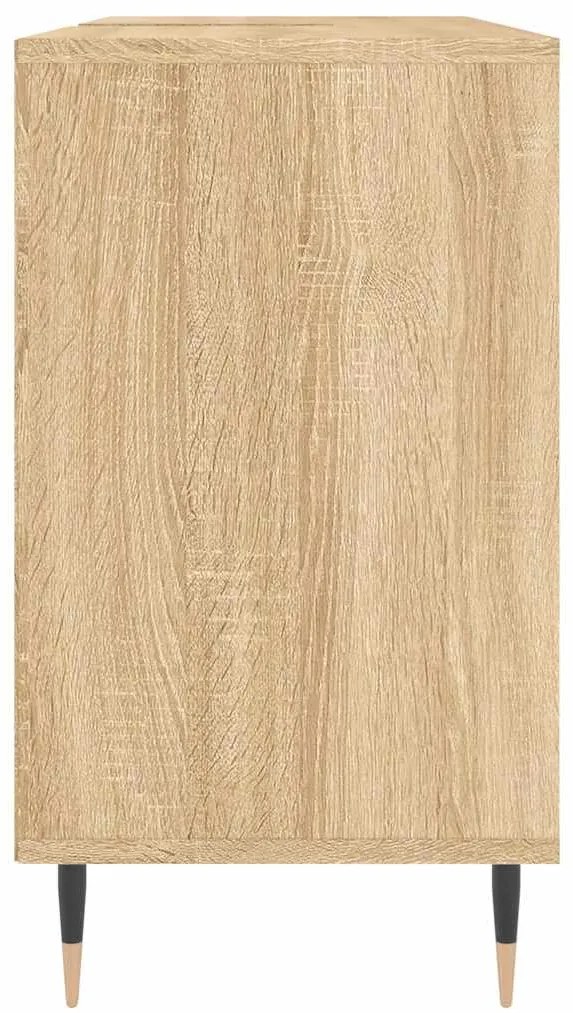vidaXL Ντουλάπι Μπάνιου Sonoma Δρυς 80 x 33 x 60 εκ. από Επεξεργ. Ξύλο