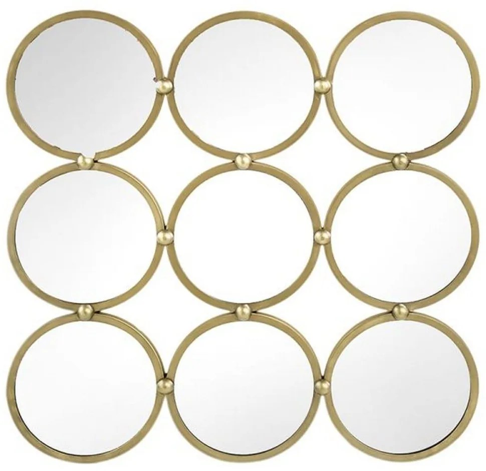 Καθρέπτης Τοίχου 83728-DS 69x3,5x69cm Gold Artekko Metal