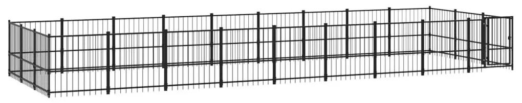 Κλουβί Σκύλου Εξωτερικού Χώρου 25,4 μ² από Ατσάλι - Μαύρο