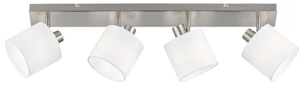 Φωτιστικό Οροφής - Σποτ Tommy R80334001 4xE14 28W 70x19cm Nickel Mat RL Lighting Metal, Fabric