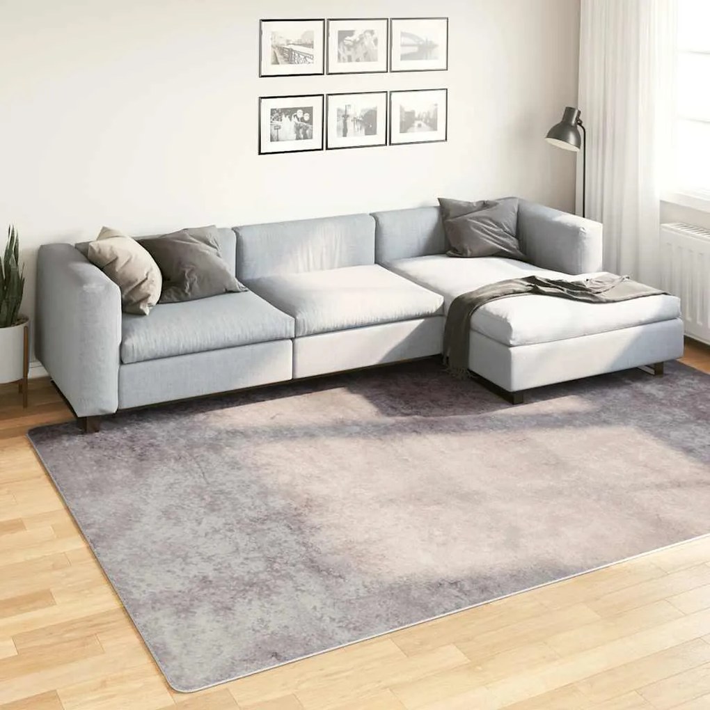 vidaXL Χαλί Πλενόμενο Αντιολισθητικό Γκρι 190 x 300 εκ.