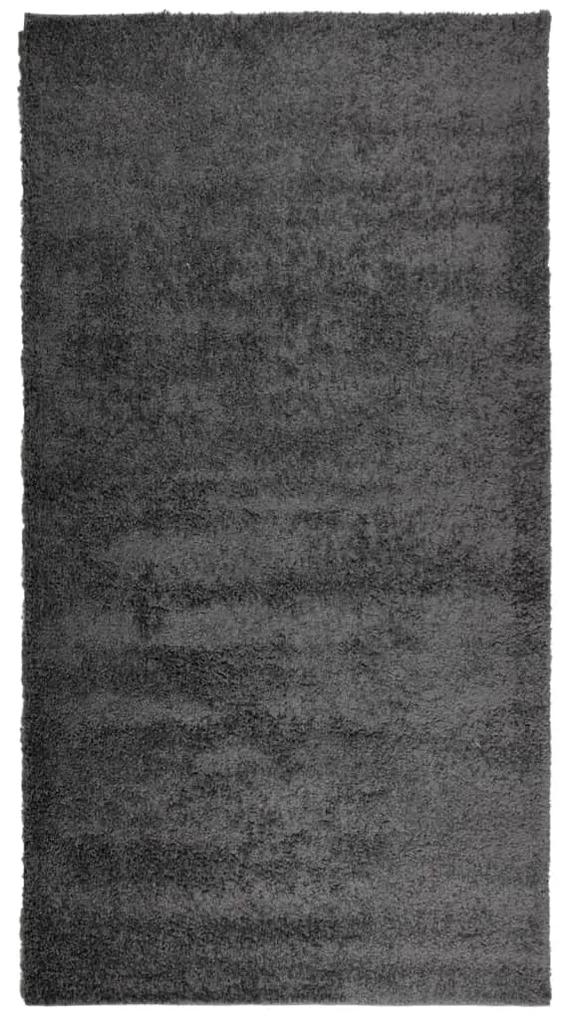 vidaXL Χαλί Shaggy PAMPLONA με Ψηλό Πέλος Μοντέρνο Ανθρακί 80x150 εκ.