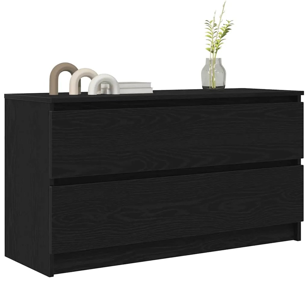 vidaXL Έπιπλο Τηλεόρασης Μαύρο 100x35x54 εκ. Επεξ. Επεξεργασμένο Ξύλο