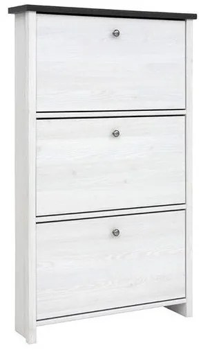 Παπουτσοθήκη Boston S115, Sibu πεύκο, 75x126x19cm, Πλαστικοποιημένη μοριοσανίδα