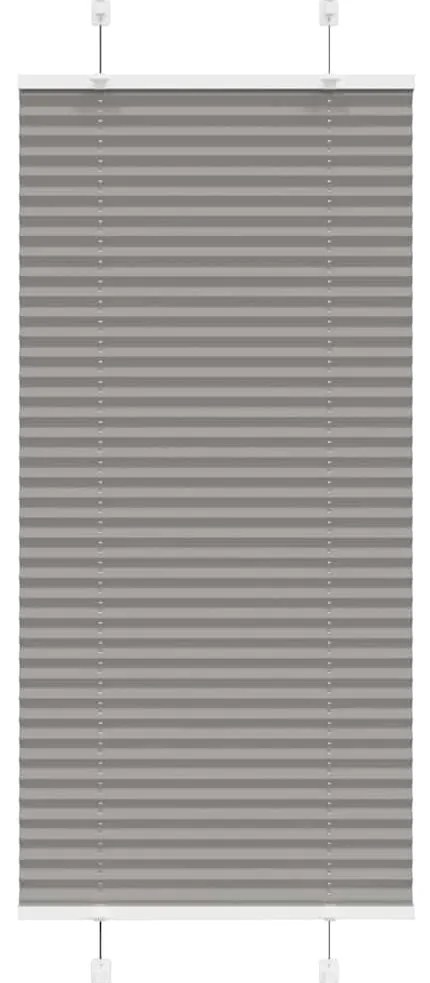 vidaXL Πλισέ περσίδα Ανθρακί 55x150 cm Πλάτος υφάσματος 54,4 cm
