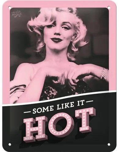 Μεταλλική πινακίδα Marilyn Monroe - Some Like It Hot