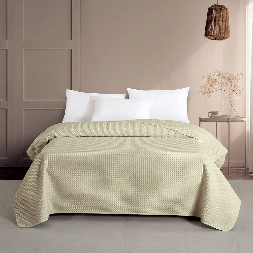 Κουβερλί King Size (260x240) Melinen Zara Ecru