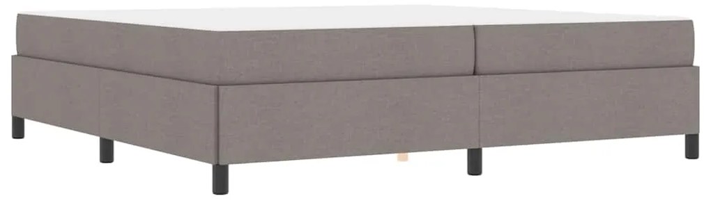vidaXL Κρεβάτι με ελατήρια Ταμπά και Μαύρο 200 x 200 cm