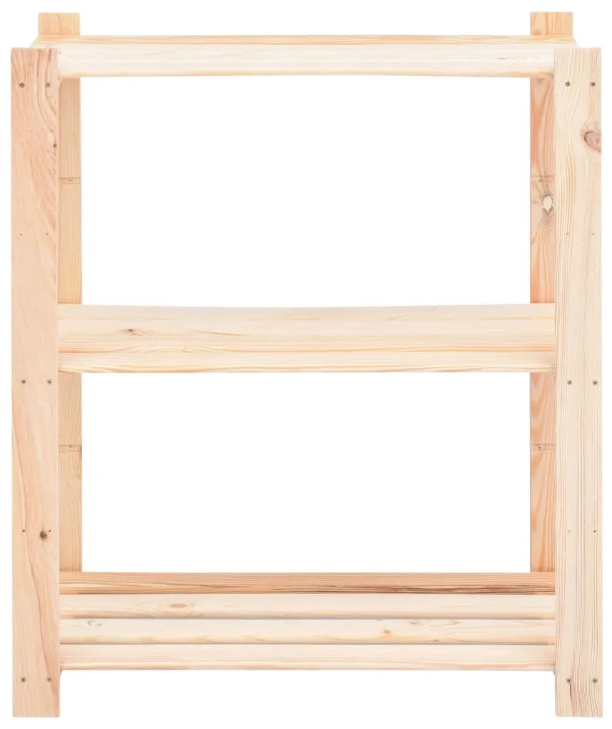vidaXL Ραφιέρες 3 Επιπέδων 10 τεμ 150 κ 80x38x90 εκ. Μασίφ Ξύλο Πεύκου