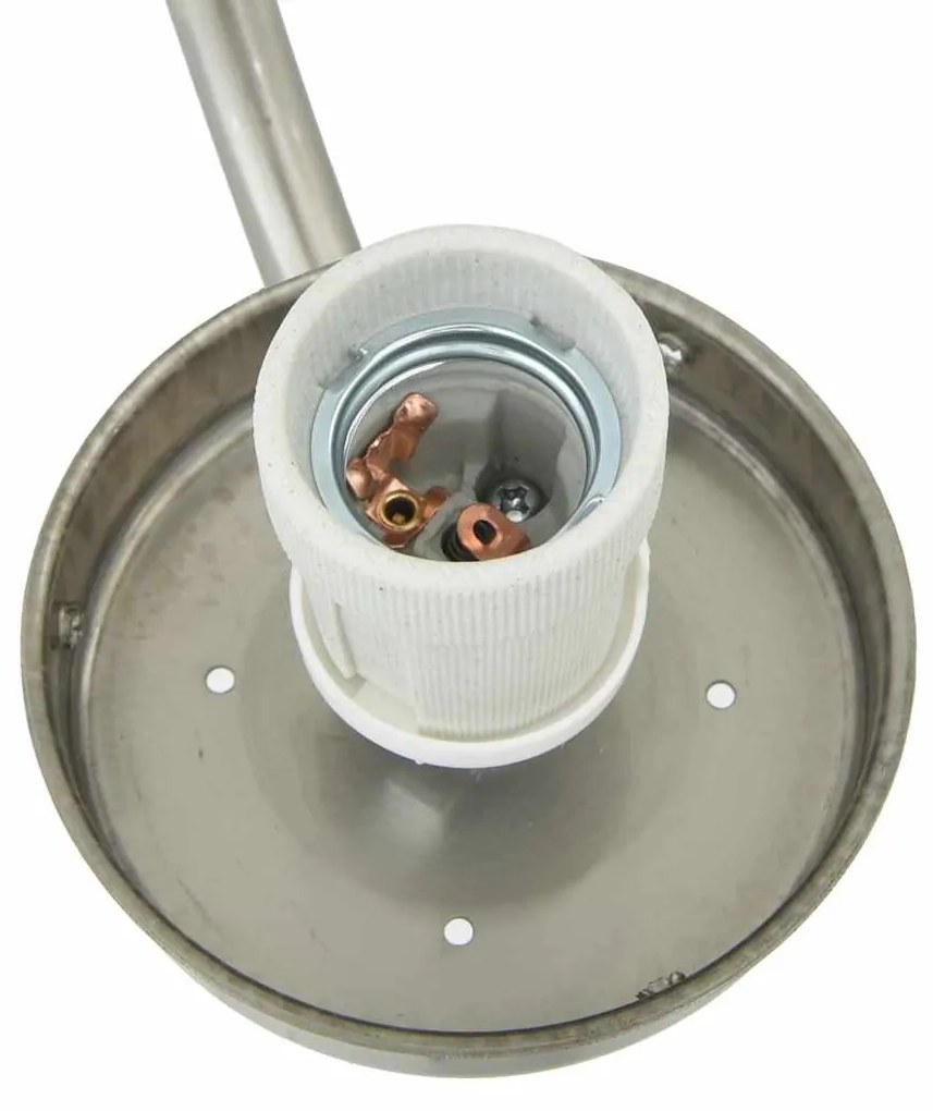 vidaXL Φωτιστικό Τοίχου Για Εξωτερικούς Χώρους Ασημί 29 x 25 x 33 εκ.