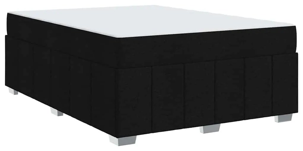 vidaXL Σκελετός Κρεβατιού Μαύρο 160 x 200 cm ύφασμα