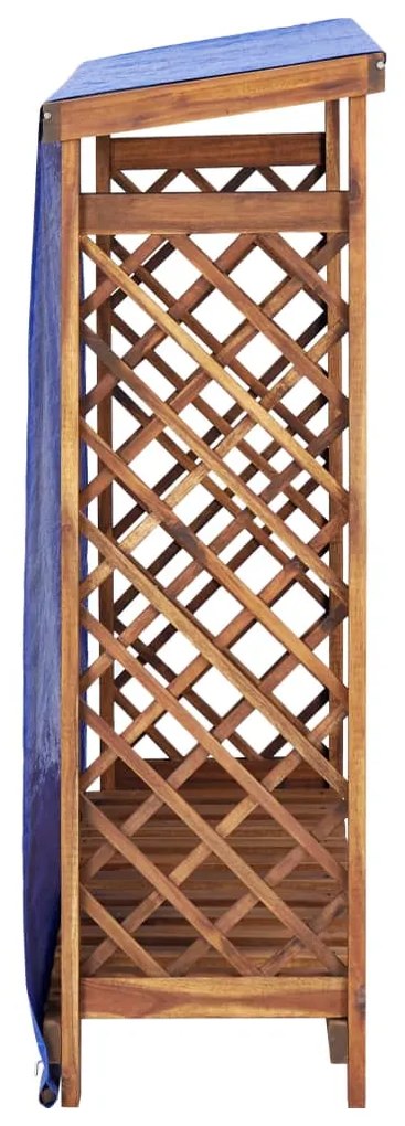 vidaXL Υπόστεγο Αποθήκ. Καυσόξυλων 105x38x115 εκ. Μασίφ Ξύλο Ακακίας