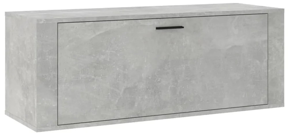 vidaXL Παπουτσοθήκη Γκρι Σκυροδέματος 100x35x38 εκ. Επεξεργασμένο Ξύλο